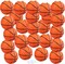 12 Pieces Basketball Paper Lanterns with Copper Wire 8 Inch Orange Basketball Hanging Decorations for Sports Themed Party, March Madness, Birthday, Baby Showers, Classroom, Home Indoor Outdoor Decor
